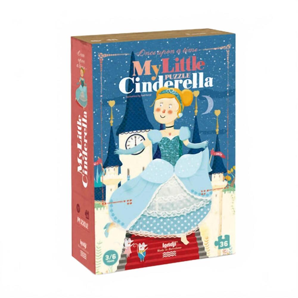 NEW LONDJI kid's my little cinderella puzzle in blue multi